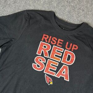 Nike Dri Fit Arizona Cardinals NFL T Shirt Red Sea Rise Up Mens Large